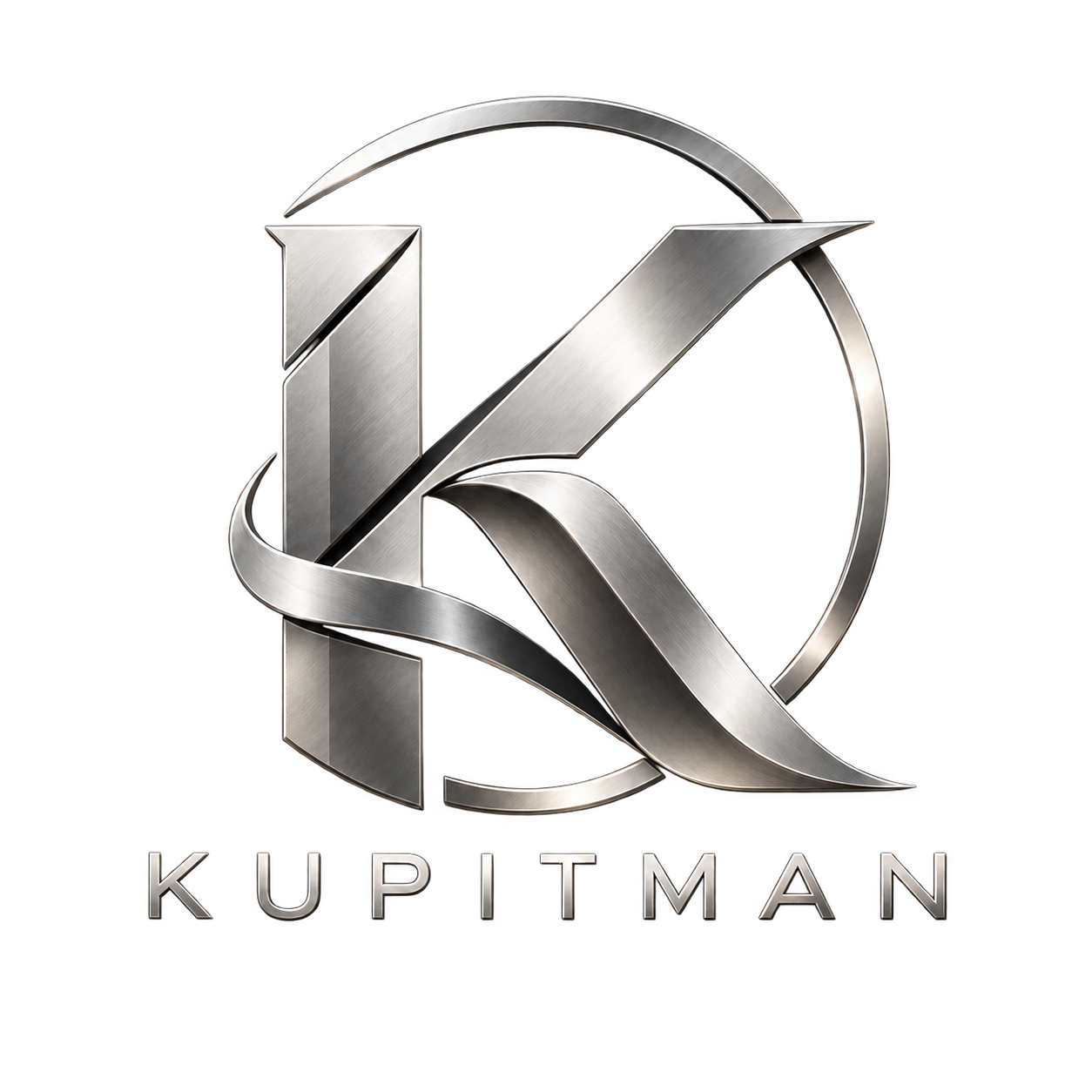 Металлический герб KUPITMAN с буквой K
